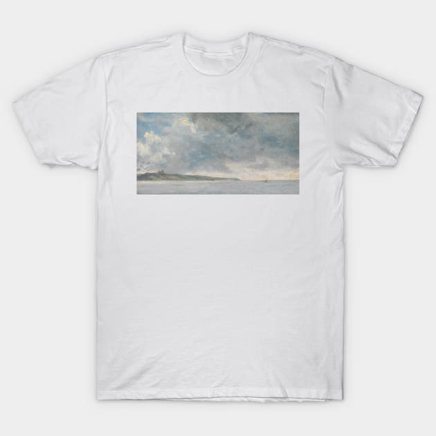 Coastal Scene with Cliffs by John Constable T-Shirt by Classic Art Stall